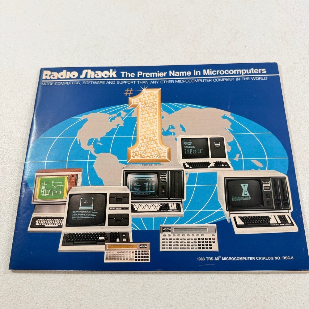 Vintage 1983 RADIO SHACK TRS-80 Microcomputerโ Catalog RSC-8 Computer